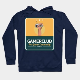 Gamer Club(B) Cool Retro Design Gift for Gamers Hoodie